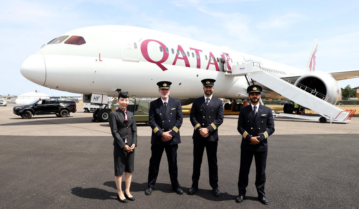 Qatar Airways Showcases its Newest Aircraft at Farnborough International Airshow